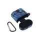 Camouflage Silicone Anti-dust Earphone Bag Protective Storage Case Cover with Keychain for Air 2 Earphone