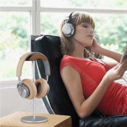 EJ4 Headphone Holder Walnut Wood Gaming Headset Stand Display Bracket Rack with Non-Slip Metal Base EJ4 Headphone Holder Walnut Wood Gaming Headset Stand Display Bracket Rack with Non-Slip Metal Base