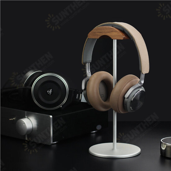EJ4 Headphone Holder Walnut Wood Gaming Headset Stand Display Bracket Rack with Non-Slip Metal Base EJ4 Headphone Holder Walnut Wood Gaming Headset Stand Display Bracket Rack with Non-Slip Metal Base
