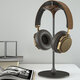 EJ60 Headphones Holder Walnut Wood Headset Bracket Hanger Rack with Solid Metal Base for AirPods Max for Beats