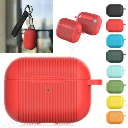 Silicone Shockproof Dirtproof Anti-slip Earphone Storage Case for Apple Airpods Pro 2019 Silicone Shockproof Dirtproof Anti-slip Earphone Storage Case for Apple Airpods Pro 2019