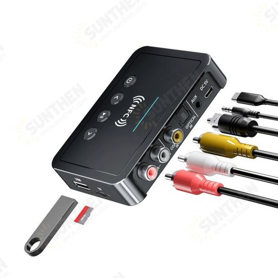 M6 3 in 1 NFC bluetooth Receiver Adapter 500mAh With Remote Control for USB U disk TF Card Playback and Transmission M6 3 in 1 NFC bluetooth Receiver Adapter 500mAh With Remote Control for USB U disk TF Card Playback and Transmission