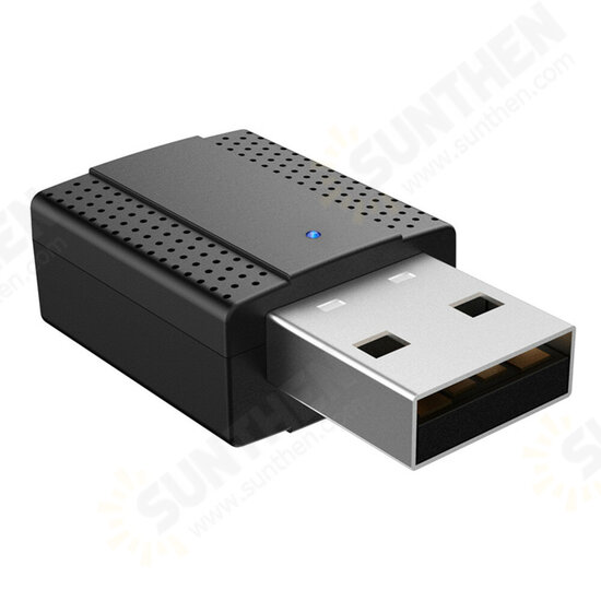 Portable 2 In 1 USB bluetooth 5.0 Transmitter Receiver Wireless Adapter for TV PC Headphone Portable 2 In 1 USB bluetooth 5.0 Transmitter Receiver Wireless Adapter for TV PC Headphone
