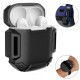 Silicone Earphone Charging Box Protective Case With Keychain & Long Strap For Apple AirPods 1 Apple AirPods 2