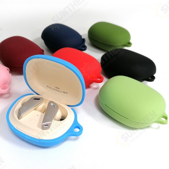 Soft Silicone Case Dustproof Protective Cover with Carabiner for EDIFIER TWS NB2 bluetooth Headphones Headset Soft Silicone Case Dustproof Protective Cover with Carabiner for EDIFIER TWS NB2 bluetooth Headphones Headset
