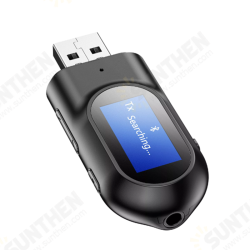 T17 bluetooth 5.0 Car Kit Handsfree USB Audio Receiver Transmitter Adapter with LED Screen AUX Music Stereo Wireless Adapter T17 bluetooth 5.0 Car Kit Handsfree USB Audio Receiver Transmitter Adapter with LED Screen AUX Music Stereo Wireless Adapter
