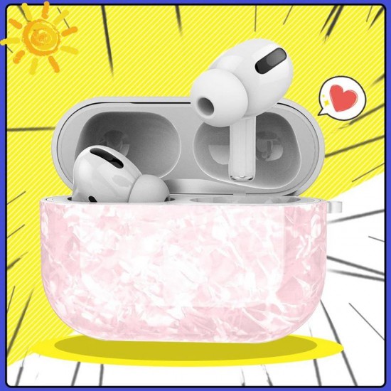 Translucent Shockproof Earphone Storage Case with KeyChain for Apple Airpods 3 Airpods Pro 2019