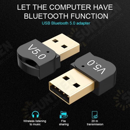 X52 bluetooth 5.0 USB Wireless Adapter Transmitter for TV and PC Laptop Desktop