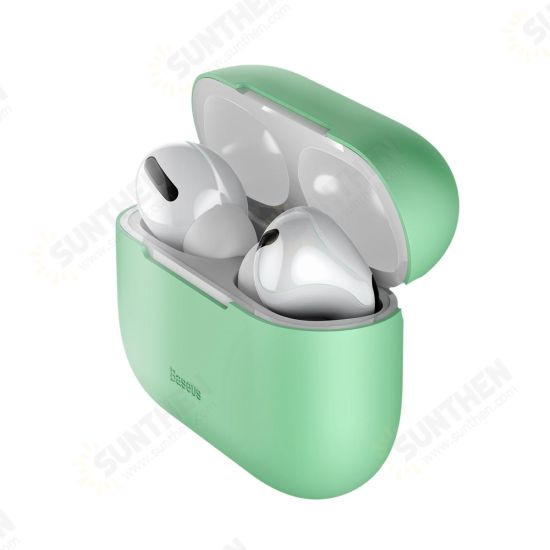 0.8mm Ultra-thin Silicone Shockproof Earphone Storage Case for Apple Airpods 3 Airpods Pro