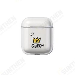 Cute Cartoon Pattern Clear Hard Shockproof Protective Cover Case Earphone Storage Case For Apple For AirPods 1/2 Cute Cartoon Pattern Clear Hard Shockproof Protective Cover Case Earphone Storage Case For Apple For AirPods 1/2