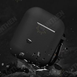 Luxury Portable PU Leather Wireless bluetooth Earphone Storage Cover with Anti-lost rope & Keychain for Apple Airpods 1/2 Luxury Portable PU Leather Wireless bluetooth Earphone Storage Cover with Anti-lost rope & Keychain for Apple Airpods 1/2