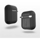 Portable Shockproof Dirtproof Silicone Wireless bluetooth Earphone Storage Case with Anti-lost Rope & Keychain for Apple Airpods 1/2