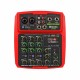 4 Channel Protable Digital Audio Mixer Console with Sound Card bluetooth USB 48V Phantom Power for DJ PC Recording 4 Channel Protable Digital Audio Mixer Console with Sound Card bluetooth USB 48V Phantom Power for DJ PC Recording