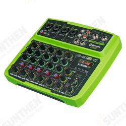 4/6 Protable Digital Audio Mixer Console with Sound Card bluetooth USB 48V Phantom Power for DJ PC Recording 4/6 Protable Digital Audio Mixer Console with Sound Card bluetooth USB 48V Phantom Power for DJ PC Recording