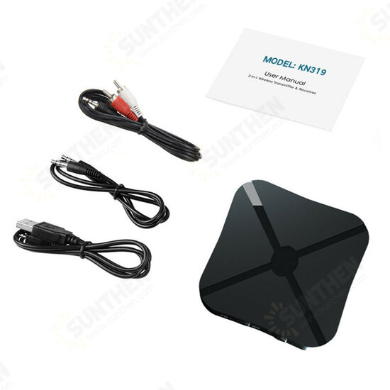 KN319 Bluetooth 5.0 Audio Receiver Transmitter 2 IN 1 3.5mm 3.5 AUX Jack RCA Stereo Music Wireless Adapter for TV PC Car Speakers KN319 Bluetooth 5.0 Audio Receiver Transmitter 2 IN 1 3.5mm 3.5 AUX Jack RCA Stereo Music Wireless Adapter for TV PC Car Speakers