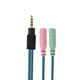 3.5mm 2 in 1 Y Earphone Splitter Adapter Audio Aux Cable