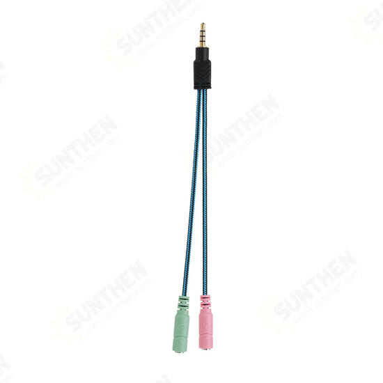 3.5mm 2 in 1 Y Earphone Splitter Adapter Audio Aux Cable