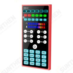 NC-A1 Audio Mixer Bluetooth Live Sound Card Condenser Microphone for KTV Mobile Phone Computer Live Broadcast Gaming NC-A1 Audio Mixer Bluetooth Live Sound Card Condenser Microphone for KTV Mobile Phone Computer Live Broadcast Gaming