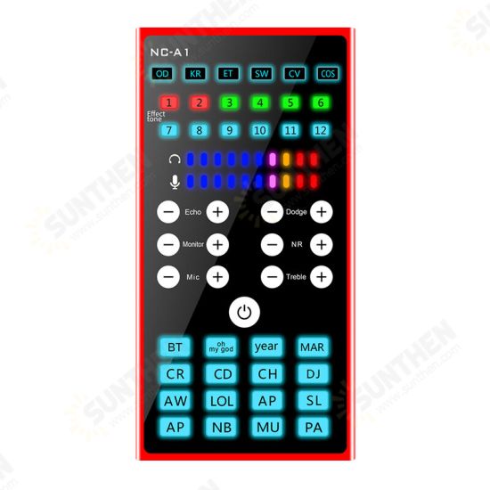 NC-A1 Audio Mixer Bluetooth Live Sound Card Condenser Microphone for KTV Mobile Phone Computer Live Broadcast Gaming NC-A1 Audio Mixer Bluetooth Live Sound Card Condenser Microphone for KTV Mobile Phone Computer Live Broadcast Gaming