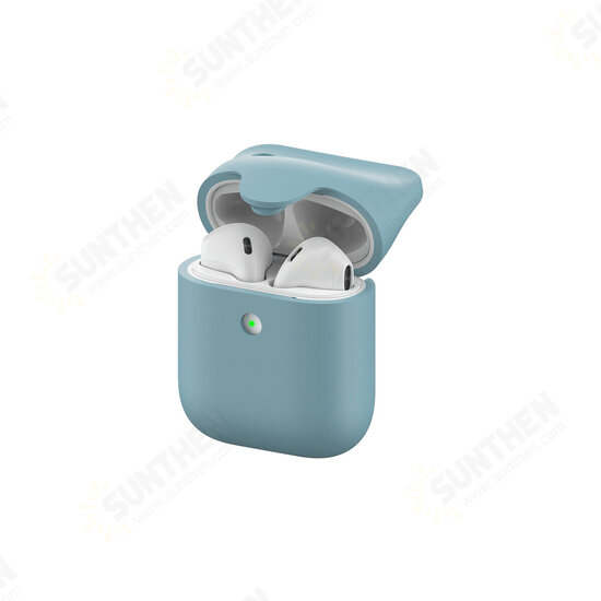 Liquid Silicone Shockproof Waterproof Earphone Storage Case with KeyChain for Apple Airpods 1 / 2