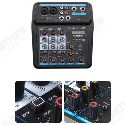 Bluetooth Audio Mixer 48V DJ Mic bluetooth Connection Audio Control Digital Display Music Stream for Headphone Laptop Microphone Computer Speaker Bluetooth Audio Mixer 48V DJ Mic bluetooth Connection Audio Control Digital Display Music Stream for Headphone Laptop Microphone Computer Speaker