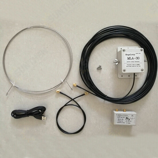 MLA-30 100kHz-30MHz Loop Antenna Active Receiving Antenna Low Noise Antenna for HA SDR Short Wave Radio MLA-30 100kHz-30MHz Loop Antenna Active Receiving Antenna Low Noise Antenna for HA SDR Short Wave Radio