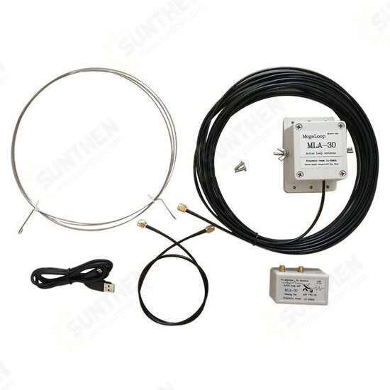 MLA-30 100kHz-30MHz Loop Antenna Active Receiving Antenna Low Noise Antenna for HA SDR Short Wave Radio