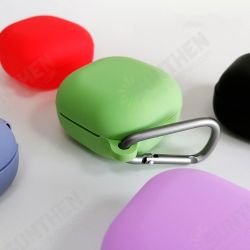 [Multi-Color] for Samsung Galaxy Buds Live Storage Case Pure TPU Shockproof Dust-Proof Earphone Headset Accessories with Hook