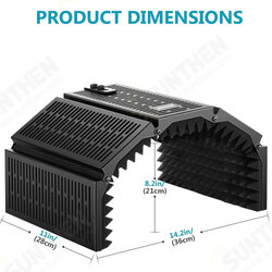 5 Plate Folding Recording Microphone Wind Screen Soundproof Insolation Shield 5 Plate Folding Recording Microphone Wind Screen Soundproof Insolation Shield