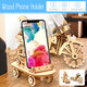 Newest DIY 3D Wooden Puzzle Assembly Toy Gift for Children Adult Phone Holder Phone Stand