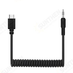 PU513 3.5mm TRRS Male to Type-C USB-C Live Microphone Audio Adapter Spring Coiled Cable for OSMO Pocket Smartphones PU513 3.5mm TRRS Male to Type-C USB-C Live Microphone Audio Adapter Spring Coiled Cable for OSMO Pocket Smartphones