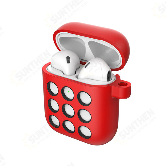 Portable Liquid Silicone Storage Case Headphones Cover For Apple AirPods 1/2 bluetooth Earphone Portable Liquid Silicone Storage Case Headphones Cover For Apple AirPods 1/2 bluetooth Earphone