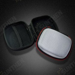 Portable Mini Square EVA Earphone Storage Bag Protective Cover Case for Data Cable SD Card