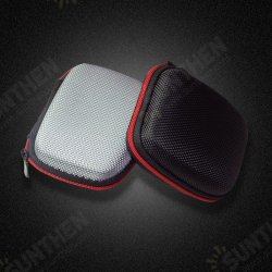 Portable Mini Square EVA Earphone Storage Bag Protective Cover Case for Data Cable SD Card