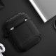 Pure Design Soft Silicone Shockproof Earphone Storage Case Cover with Keychain for Apple Airpods 1 / Airpods 2