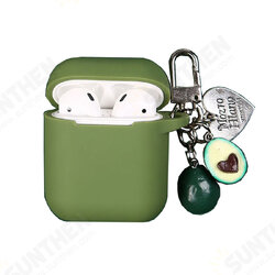 Pure Soft Silicone Shockproof Earphone Storage Case Cover with Cute Keychain for Apple Airpods 1 / Airpods 2 Pure Soft Silicone Shockproof Earphone Storage Case Cover with Cute Keychain for Apple Airpods 1 / Airpods 2
