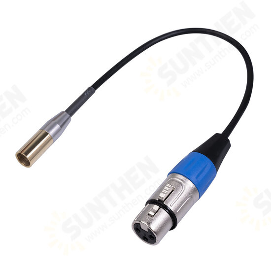 Mini XLR 3 Pin Male to 3 Pin Female Audio Cable Double Shielded Microphone Cable 0.3/ 1/ 2/ 3m