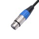 Mini XLR 3 Pin Male to 3 Pin Female Audio Cable Double Shielded Microphone Cable 0.3/ 1/ 2/ 3m