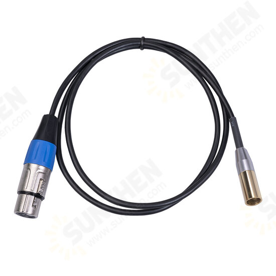 Mini XLR 3 Pin Male to 3 Pin Female Audio Cable Double Shielded Microphone Cable 0.3/ 1/ 2/ 3m