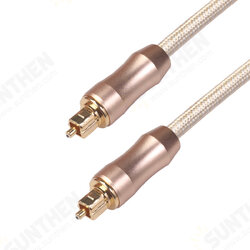 QHG02 Metal Fiber Optic Audio Cable 1M/2M/3M/5M for TV Box for PS4 Speaker Wire Soundbar Amplifier Subwoofer QHG02 Metal Fiber Optic Audio Cable 1M/2M/3M/5M for TV Box for PS4 Speaker Wire Soundbar Amplifier Subwoofer