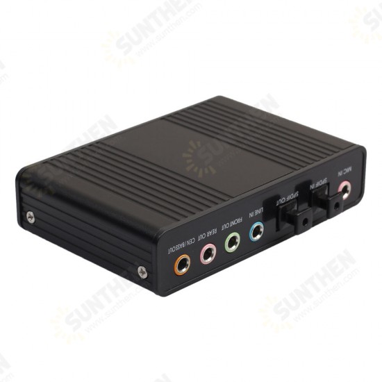 Sound Card USB External S/PDIF Optical Sound Card Stereo 5.1 Channel Audio Line In Audio Adapter for Netbook Laptop PC Sound Card USB External S/PDIF Optical Sound Card Stereo 5.1 Channel Audio Line In Audio Adapter for Netbook Laptop PC