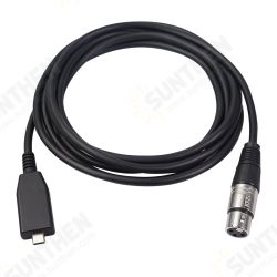 TY18 TYPE-C To XlR Mic Audio Cable 6mm Male To Female Microphone Recording Line 2/3M for Mobile Phones Tablets Laptops TY18 TYPE-C To XlR Mic Audio Cable 6mm Male To Female Microphone Recording Line 2/3M for Mobile Phones Tablets Laptops