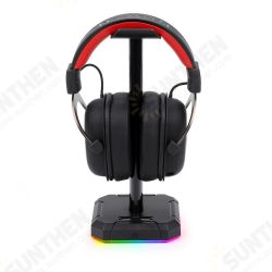 HA300 Headphones Holder RGB Luminous 4X USB 2.0 Ports Gaming Headset Stand Bracket with Non-Slip Solid Rubber Base HA300 Headphones Holder RGB Luminous 4X USB 2.0 Ports Gaming Headset Stand Bracket with Non-Slip Solid Rubber Base