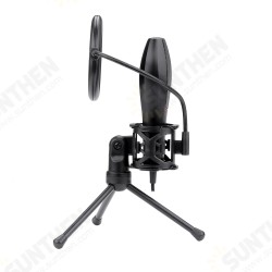 Omni USB Condenser Recording Microphone With Tripod For Laptop Computer Cardioid Studio Recording Vocals Voice Over