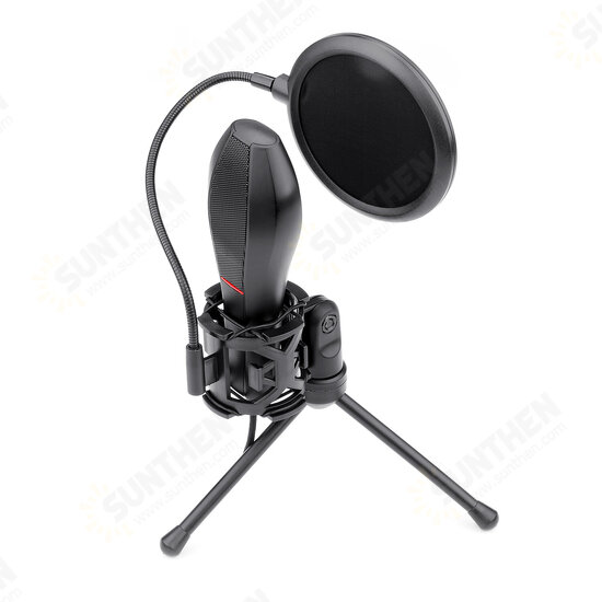 Omni USB Condenser Recording Microphone With Tripod For Laptop Computer Cardioid Studio Recording Vocals Voice Over