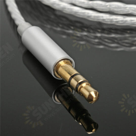 Replacement Earphone Cable Silver Plate 3.5mm Cable for Earphone SE846 SE535 SE425 SE315 SE215 UE900