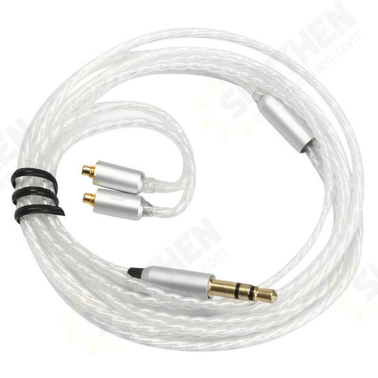 Replacement Earphone Cable Silver Plate 3.5mm Cable for Earphone SE846 SE535 SE425 SE315 SE215 UE900