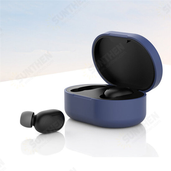 TWS Earphones Storage Box Silicone Shockproof Protective Case Cover for Xiaomi Redmi S Earphone TWS Earphones Storage Box Silicone Shockproof Protective Case Cover for Xiaomi Redmi S Earphone