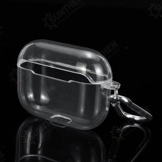 Transparent Non-yellow Anti-fall TPU Soft Earphone Storage Case Protective Cover with Keychain for Airpods Pro Airpods 3 Transparent Non-yellow Anti-fall TPU Soft Earphone Storage Case Protective Cover with Keychain for Airpods Pro Airpods 3