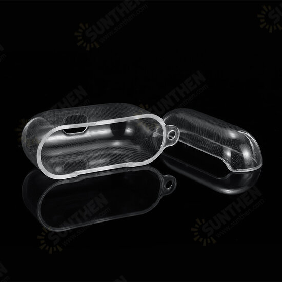 Transparent Non-yellow Anti-fall TPU Soft Earphone Storage Case Protective Cover with Keychain for Airpods Pro Airpods 3 Transparent Non-yellow Anti-fall TPU Soft Earphone Storage Case Protective Cover with Keychain for Airpods Pro Airpods 3